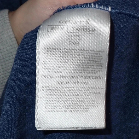 Carhart Navy and Green Relaxed Fit Graphic Tee size 2XL - Picture 2 of 7